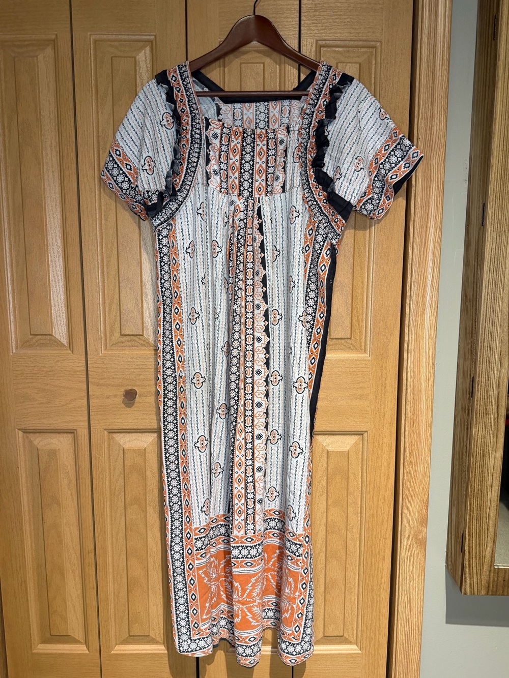 Vintage Handmade 100% cotton house dress muu muu